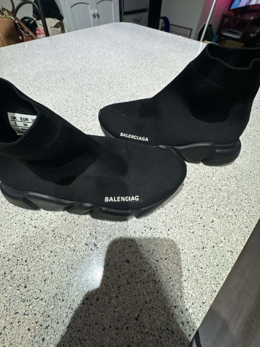 Balenciaga Speed Trainer Sock Sneakers in Black - Picture 5 of 5